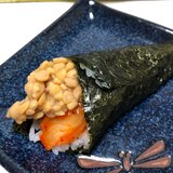 納豆とキムチの手巻き寿司 ♪